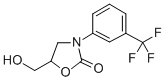 5-(Hydroxymethyl)-3-[3-(trifluoromethyl)phenyl]-2-oxazolidinone 结构式