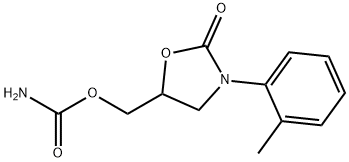 2-Oxo-3-(o-tolyl)-5-oxazolidinylmethyl=carbamate 结构式