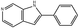 2-苯基-1H-吡咯并-2,3-C吡啶 结构式