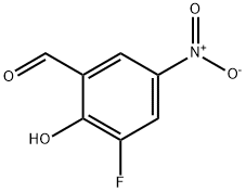 3-fluoro-2-hydroxy-5-nitrobenzaldehyde 结构式