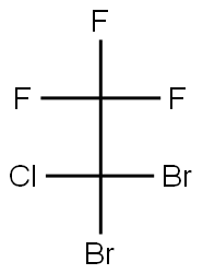 MONOCHLORODIBROMOTRIFLUOROETHANE 结构式