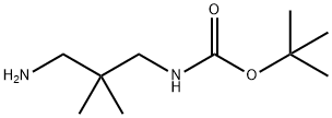 1-BOC-氨基-2,2-二甲基1,3-丙烷二胺 结构式
