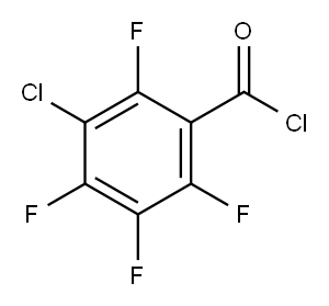 3-氯-2,4,5,6-四氟苯甲酰氯 结构式