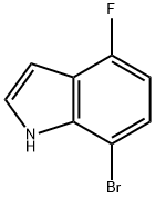 7-溴-4-氟吲哚 结构式