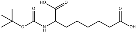BOC-RS-2-氨基辛二酸 结构式