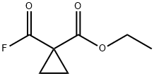 Cyclopropanecarboxylic acid, 1-(fluorocarbonyl)-, ethyl ester (9CI) 结构式