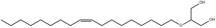 sn-2-O-(cis-9)Octadecenylglycerol 结构式