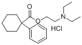1-Phenylcyclohexanecarboxylic acid 2-(diethylamino)ethyl ester hydroch loride 结构式