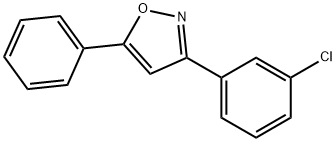 Isoxazole, 3-(3-chlorophenyl)-5-phenyl- 结构式