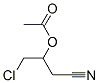(1-chloro-3-cyano-propan-2-yl) acetate 结构式