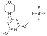 4-(4,6-二甲氧基三嗪-2-基)-4-甲基吗啉四氟硼酸盐 结构式