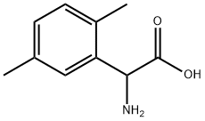 2-氨基-2-(2,5-二甲基苯基)乙酸 结构式