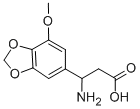 3-AMINO-3-(4-METHOXY-BENZO[1,3]DIOXOL-6-YL)-PROPIONIC ACID 结构式