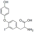 2-amino-3-[4-(4-hydroxyphenoxy)-3-iodophenyl]propanoic acid 结构式