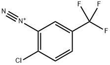 2-chloro-5-(trifluoromethyl)benzenediazonium 结构式