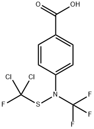 4-[[(dichlorofluoromethyl)thio](trifluoromethyl)amino]benzoic acid  结构式