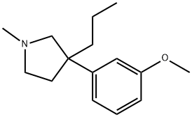 3-(3-甲氧苯基)-1-甲基-3-丙基吡咯烷 结构式