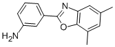 3-(5,7-DIMETHYL-BENZOOXAZOL-2-YL)-PHENYLAMINE 结构式