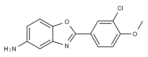 2-(3-氯-4-甲氧基苯基)苯并[D]噁唑-5-胺 结构式