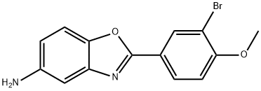 2-(3-BROMO-4-METHOXYPHENYL)-1,3-BENZOXAZOL-5-AMINE 结构式