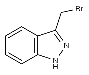 1H-Indazole, 3-(broMoMethyl)- 结构式