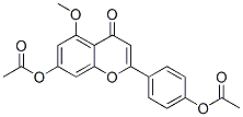 7-Acetoxy-2-(4-acetoxyphenyl)-5-methoxy-4H-1-benzopyran-4-one 结构式