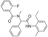 Benzeneacetamide, N-(2-ethyl-6-methylphenyl)-alpha-[(2-fluorobenzoyl)methylamino]- (9CI) 结构式