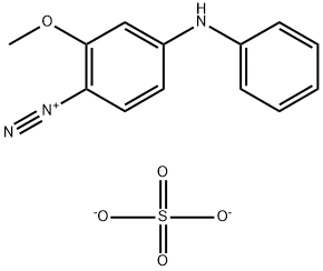 4-anilino-2-methoxybenzenediazonium sulphate (2:1) 结构式