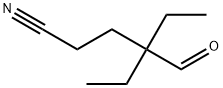 4-乙基-4-甲酰己腈 结构式