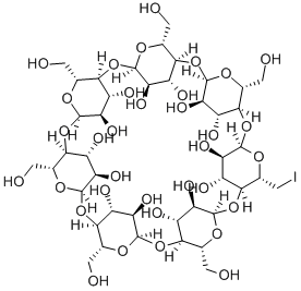 Mono-6-Iodo-6-deoxy-beta-Cyclodextrin 结构式