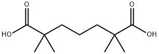 2,2,6,6-四甲基庚二酸 结构式