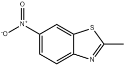 2-甲基-6-硝基苯并噻唑 结构式
