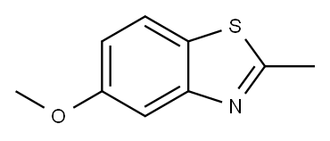 2-甲基-5-甲氧基苯并噻唑 结构式