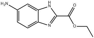 1H-苯并[D]咪唑-2-甲酸 5-氨基-,乙酯 结构式
