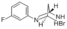 (1S,4S)-(-)-2-(3-氟苯基)-2,5-二氮双环[2.2.1]庚烷 氢溴酸盐 结构式