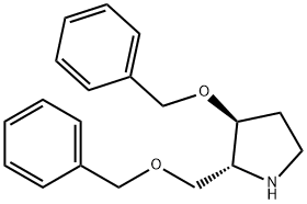 Pyrrolidine, 3-(phenylmethoxy)-2-(phenylmethoxy)methyl-, (2R,3S)- 结构式