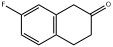 5-氟-3,4-二氢-1H-2-萘酮 结构式