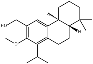 3-Phenanthrenemethanol, 4b,5,6,7,8,8a,9,10-octahydro-2-methoxy-4b,8,8-trimethyl-1-(1-methylethyl)-, (4bS,8aS)- 结构式