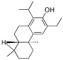 2-Phenanthrenol, 3-ethyl-4b,5,6,7,8,8a,9,10-octahydro-4b,8,8-trimethyl-1-(1-methylethyl)-, (4bS,8aS)- 结构式