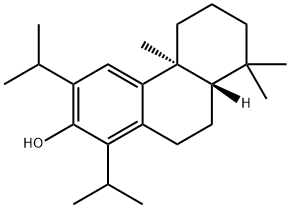 2-Phenanthrenol, 4b,5,6,7,8,8a,9,10-octahydro-4b,8,8-trimethyl-1,3-bis(1-methylethyl)-, (4bS,8aS)- 结构式