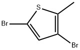 3,5-二溴-2-甲基噻吩 结构式