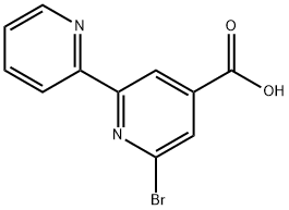 6-BROMO-[2,2'-BIPYRIDINE]-4-CARBOXYLIC ACID 结构式