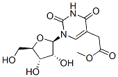1,2,3,4-四氢-2,4-二氧代-1-BETA-D-呋喃核糖基-5-嘧啶乙酸甲酯 结构式
