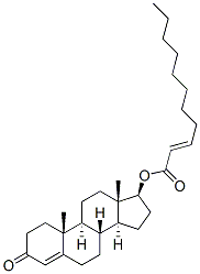 17beta-hydroxyandrost-4-en-3-one undecenoate 结构式