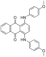 1,4-bis[(4-methoxyphenyl)amino]anthraquinone 结构式