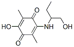 2-Hydroxy-5-[[1-(hydroxymethyl)propyl]amino]-3,6-dimethyl-1,4-benzoquinone 结构式