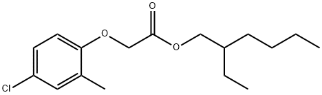 2甲4氯苯氧基乙酸 结构式