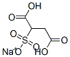 sodium dihydrogen 2-sulphonatosuccinate 结构式