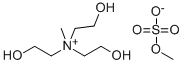 2-羟基-N,N-二(2-羟乙基)-N-甲基乙铵硫酸甲酯盐 结构式