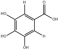 3,4,5-TRIHYDROXYBENZOIC-2,6-D2 ACID 结构式